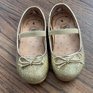 Baby Girl Gold Ballet style shoes